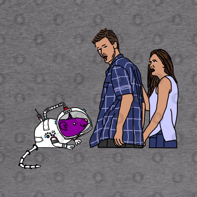 Distracted Boyfriend Space Rat by ellenhenryart